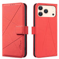 Geometric Pattern RFID Leather Phone Case