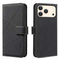 Geometric Pattern RFID Leather Phone Case