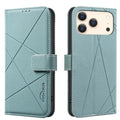 Geometric Pattern RFID Leather Phone Case