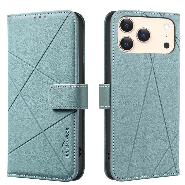 Geometric Pattern RFID Leather Phone Case