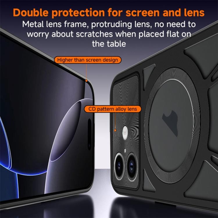 Silicone Cooling Hollow Metal MagSafe Phone Case���������...