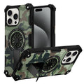 Camouflage Kickstand Rotating Shaft MagSafe Phone Case