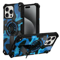 Camouflage Kickstand Rotating Shaft MagSafe Phone Case