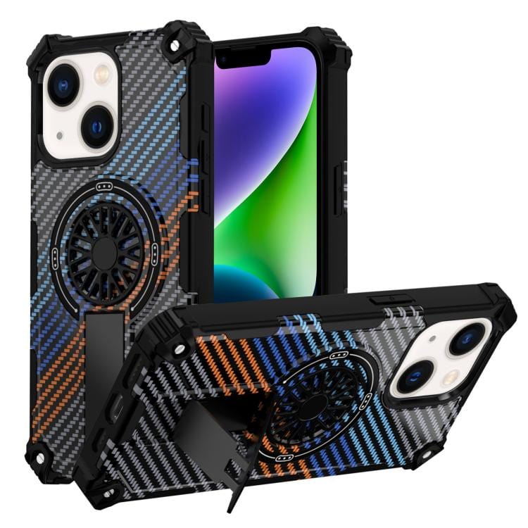 Camouflage Kickstand Rotating Shaft MagSafe Phone Case