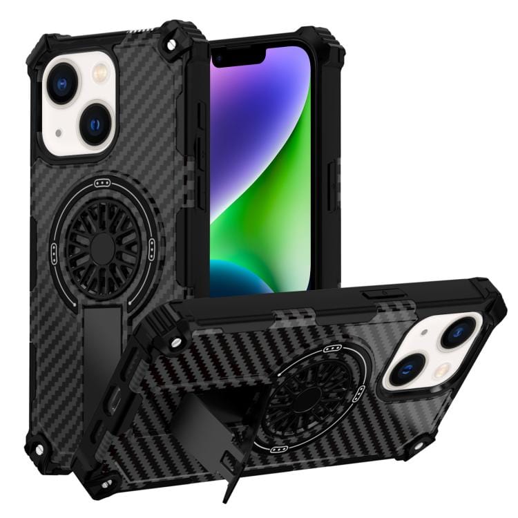 Camouflage Kickstand Rotating Shaft MagSafe Phone Case