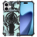 iPhone 17 Pro Max Camouflage Kickstand Rotating Shaft MagSafe Case