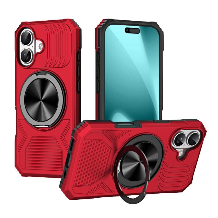 Alloy Rotating Holder MagSafe Shockproof Phone Case