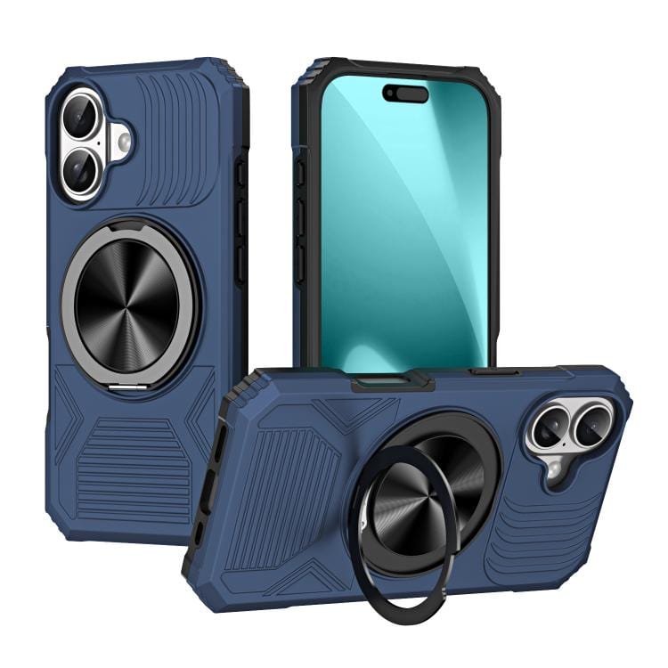 Alloy Rotating Holder MagSafe Shockproof Phone Case