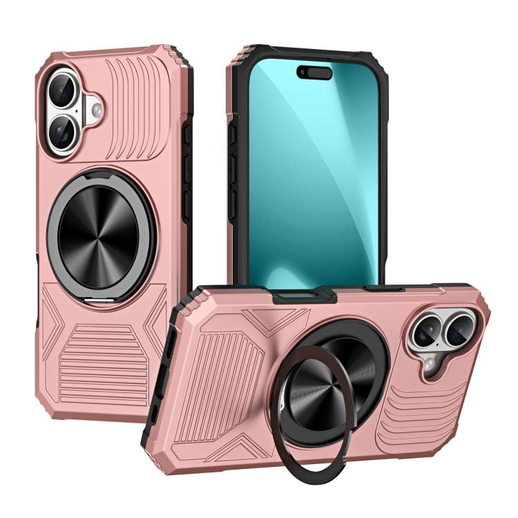 Alloy Rotating Holder MagSafe Shockproof Phone Case