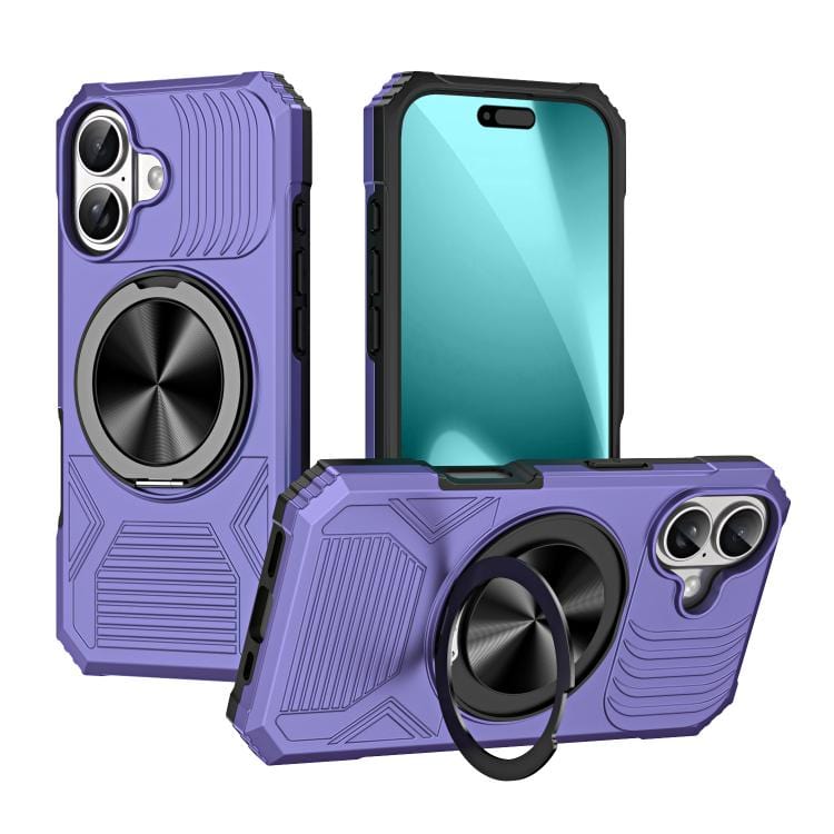 Alloy Rotating Holder MagSafe Shockproof Phone Case