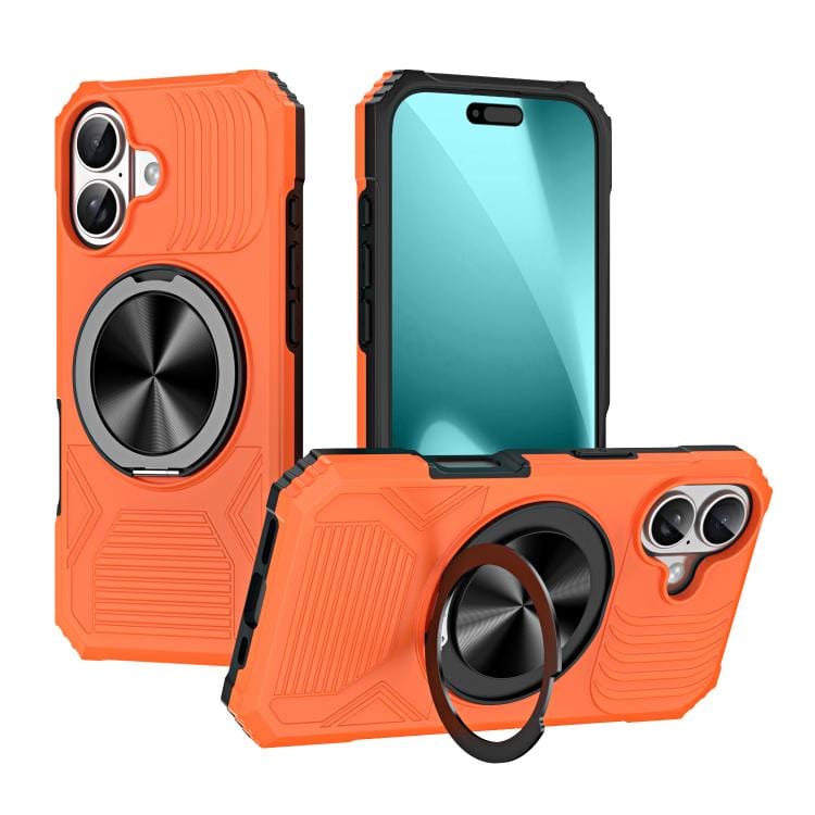 Alloy Rotating Holder MagSafe Shockproof Phone Case
