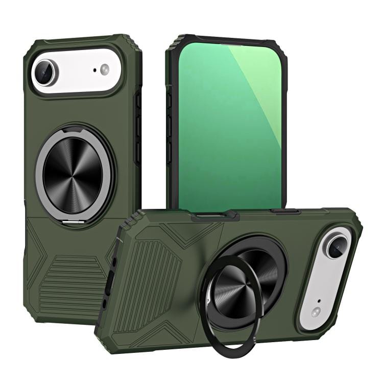 Alloy Rotating Holder MagSafe Shockproof Phone Case