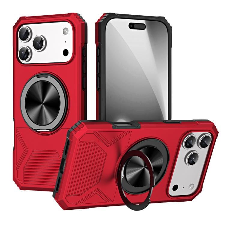 Alloy Rotating Holder MagSafe Shockproof Phone Case