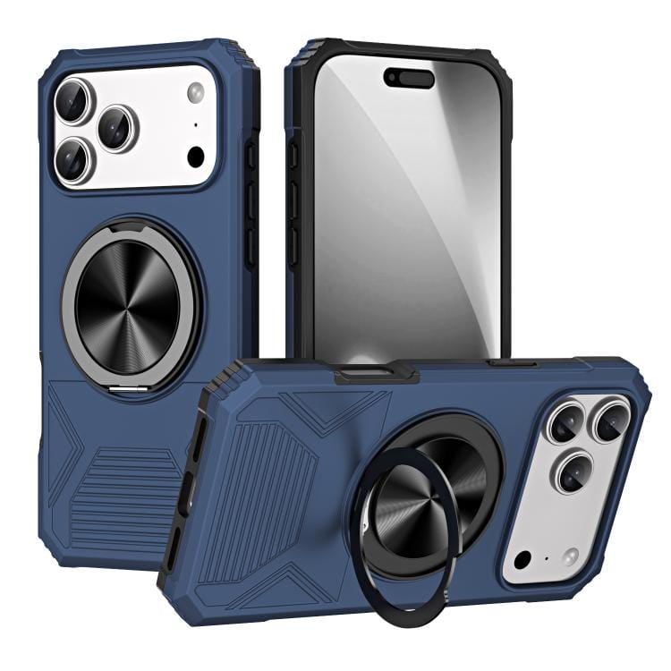 Alloy Rotating Holder MagSafe Shockproof Phone Case