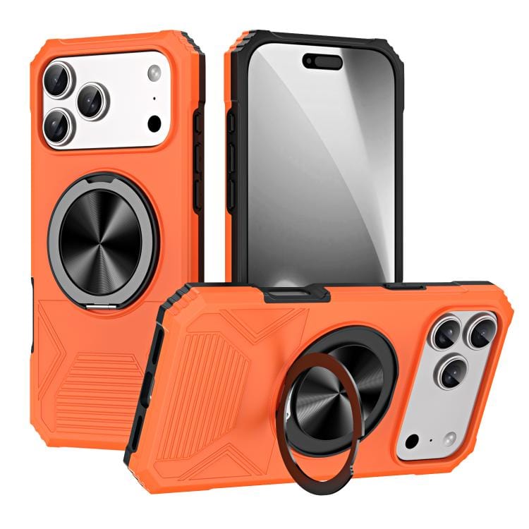 Alloy Rotating Holder MagSafe Shockproof Phone Case