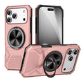Alloy Rotating Holder MagSafe Shockproof Phone Case