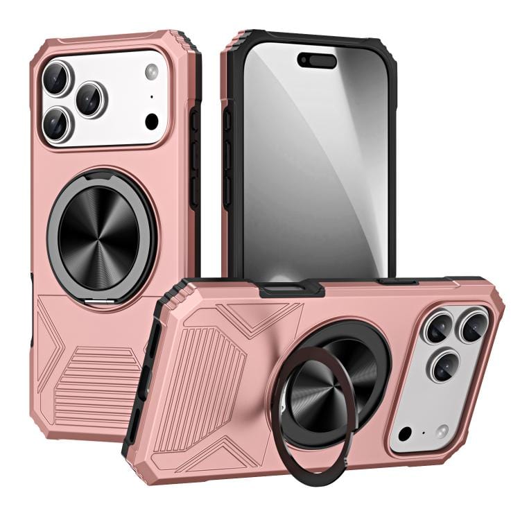 Alloy Rotating Holder MagSafe Shockproof Phone Case