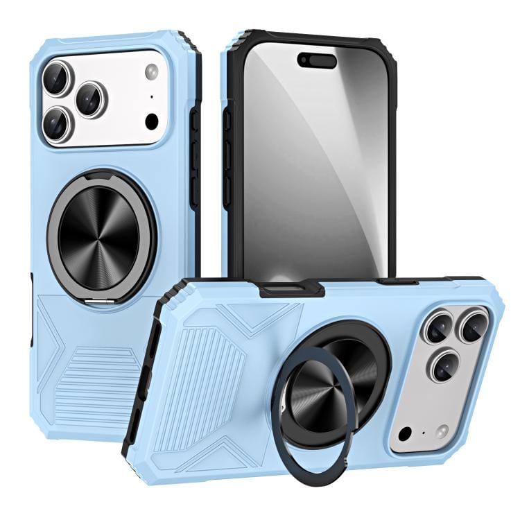 Alloy Rotating Holder MagSafe Shockproof Phone Case