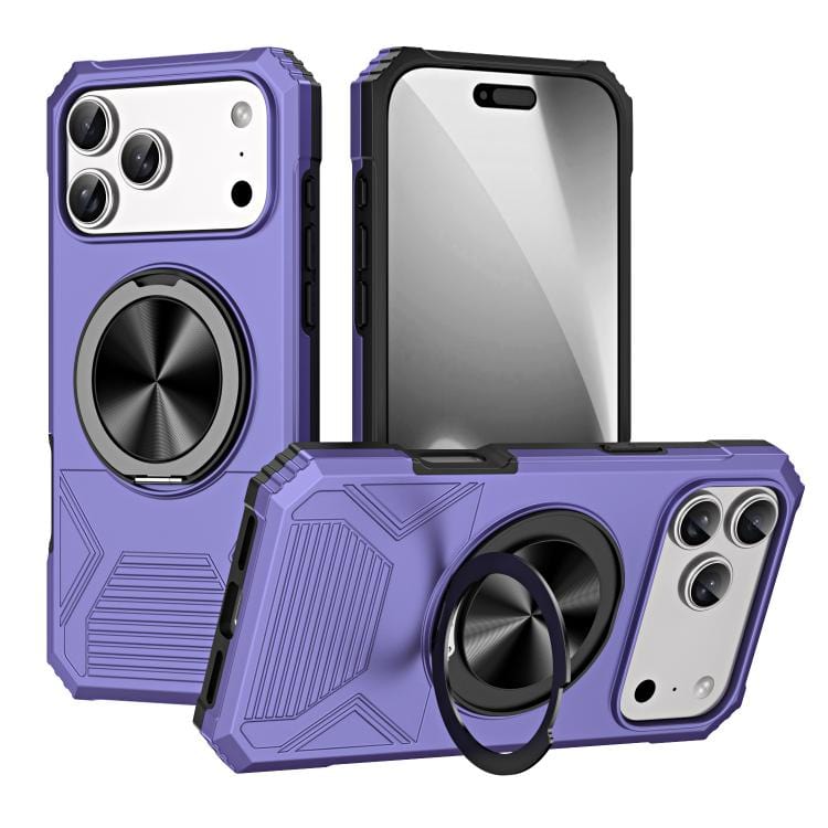 Alloy Rotating Holder MagSafe Shockproof Phone Case