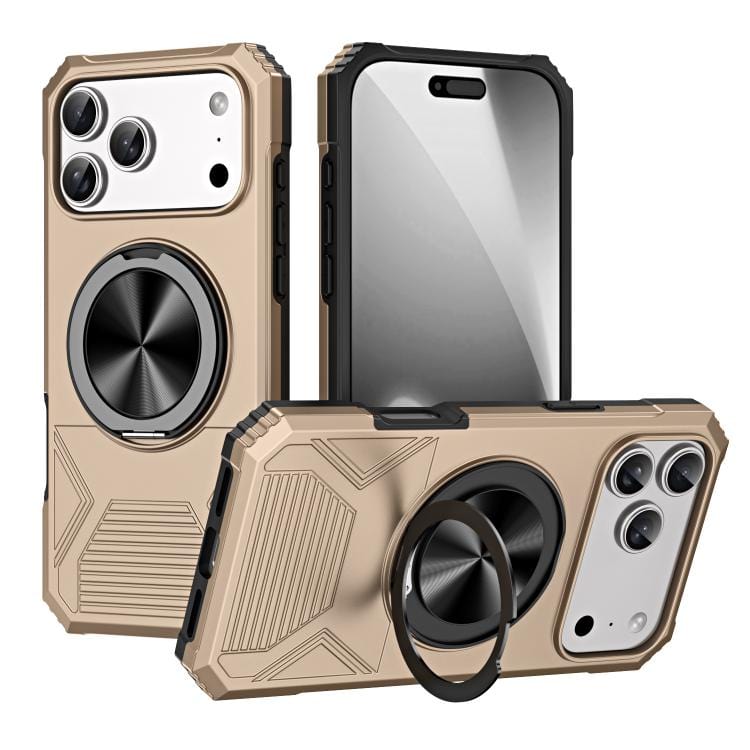 Alloy Rotating Holder MagSafe Shockproof Phone Case