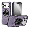 Alloy Rotating Holder MagSafe Shockproof Phone Case