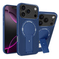 Carbon Fiber Texture MagSafe Phone Case with Holder