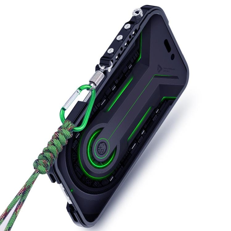 Trigger Design Hollow Metal Frame Phone Case with Lanyard...