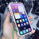 Trigger Design Hollow Metal Frame Phone Case with Lanyard...