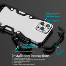 Trigger Design Hollow Metal Frame Phone Case with Lanyard...