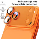 iPhone 17 Pro Max Orange Camera Protector – Bitcoin Metal Lens
