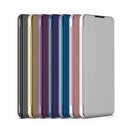 Plated Mirror Horizontal Flip Leather Phone Case with Hol...