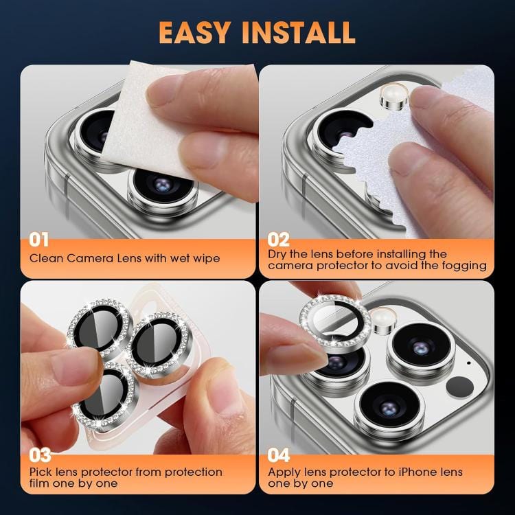 Kalebol Individual Camera Lens Diamond Ring Protector
