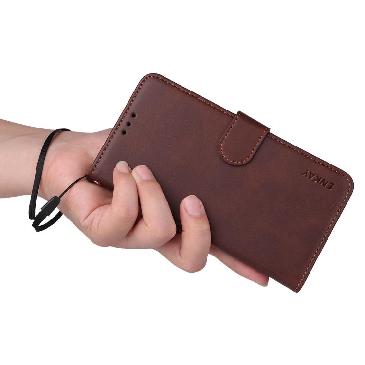 iPhone 17 Calf Texture Leather Wallet Case with Card Slot