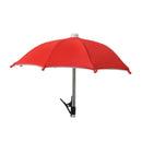 Phone sun shade shown folded down to a compact stick for a pocket or bag