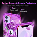 iPhone 16 Pro Case Glow Dark Three Layer Heavy Duty Shockproof Protection Hard Plastic Bumper+Soft Silicone Case