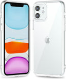 iPhone 16 Pro Transparent Hybrid Hard Shell Plastic & Soft Silicone Rubber Bumper