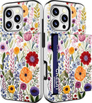 iPhone 16 Pro Case Cute Card Holder Slim Cases Paws Dog Craws