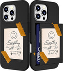 iPhone 16 Pro Case Cute Card Holder Slim Cases Paws Dog Craws