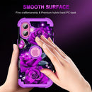 iPhone 16 Pro Case Glow Dark Three Layer Heavy Duty Shockproof Protection Hard Plastic Bumper+Soft Silicone Case