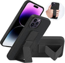 Case for iPhone 16 with Vertical Kickstand + Flexible Soft Liquid Silicone Protective Cover