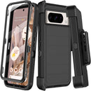 Google Pixel 9 Case Pro Case Protector Belt Clip Holster Body Cover with Kickstand Black