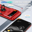 Google Pixel 8 Pro Case 2 Tempered Glass Screen Shockproof Protective Phone Cover Orange