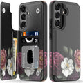 Galaxy S25 Card Slots Kickstand Protective Phone Case