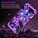 iPhone 16 Pro Case Glow Dark Three Layer Heavy Duty Shockproof Protection Hard Plastic Bumper+Soft Silicone Case