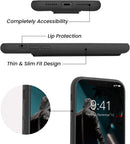 Case for iPhone 16 with Vertical Kickstand + Flexible Soft Liquid Silicone Protective Cover