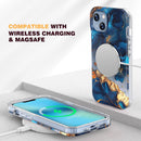 iPhone 16 Case, Full Body Rugged Case Touch Sensitive Anti - Scratch Screen Protector Pink