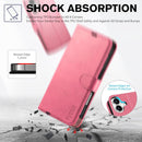 iPhone 16 Leather Magnetic Closure Protective Flip Cover Compatible Black