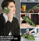 Google Pixel 9 Case Pro Case Protector Belt Clip Holster Body Cover with Kickstand Black