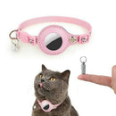 AirTag Pet Collar Paw Print Leather Case ID Tag
