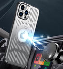 Aluminum Metal Back Plate Phone Case for Iphone 16 Pro Max,Hollow Heat Dissipation